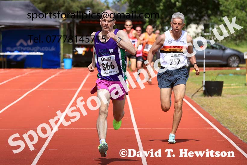 Mens 800 metres, 2024 NE Masters Track and Field Champs., Monkton Stadium, Jarrow.  Photo: David T. Hewitson/Sports for All Pics